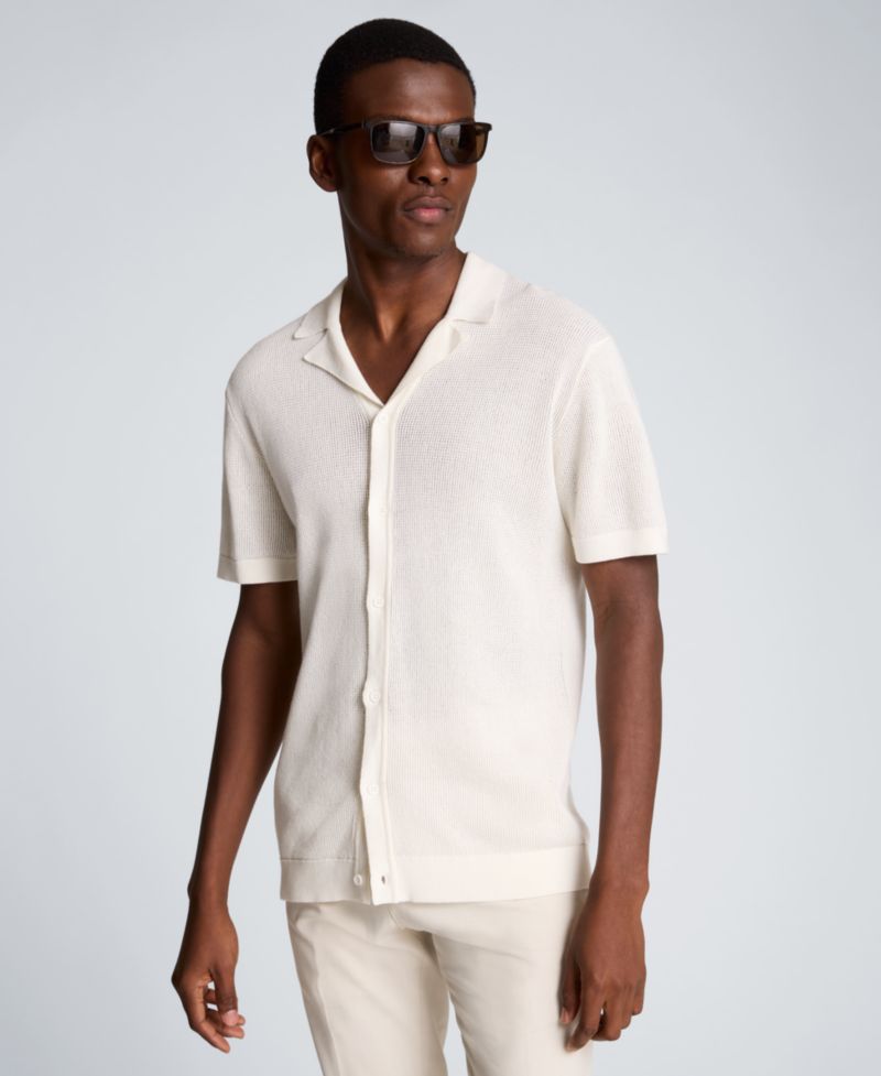 Men's Sport Assorted Plain Classic Camp Shirt