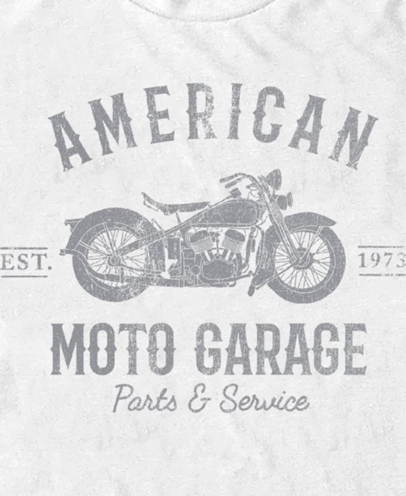 Generic Additude Men's American Moto Garage Short Sleeve T-Shirt