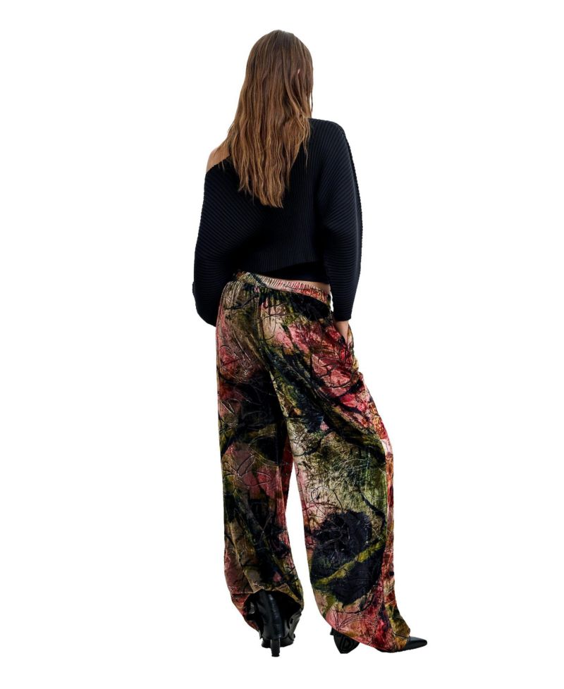 Women's M. C. Lacroix Wide-Leg Velvet Trousers