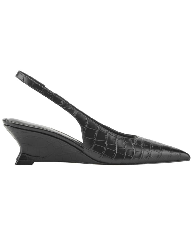 Women's Taten Leather Slingback Wedge Pumps