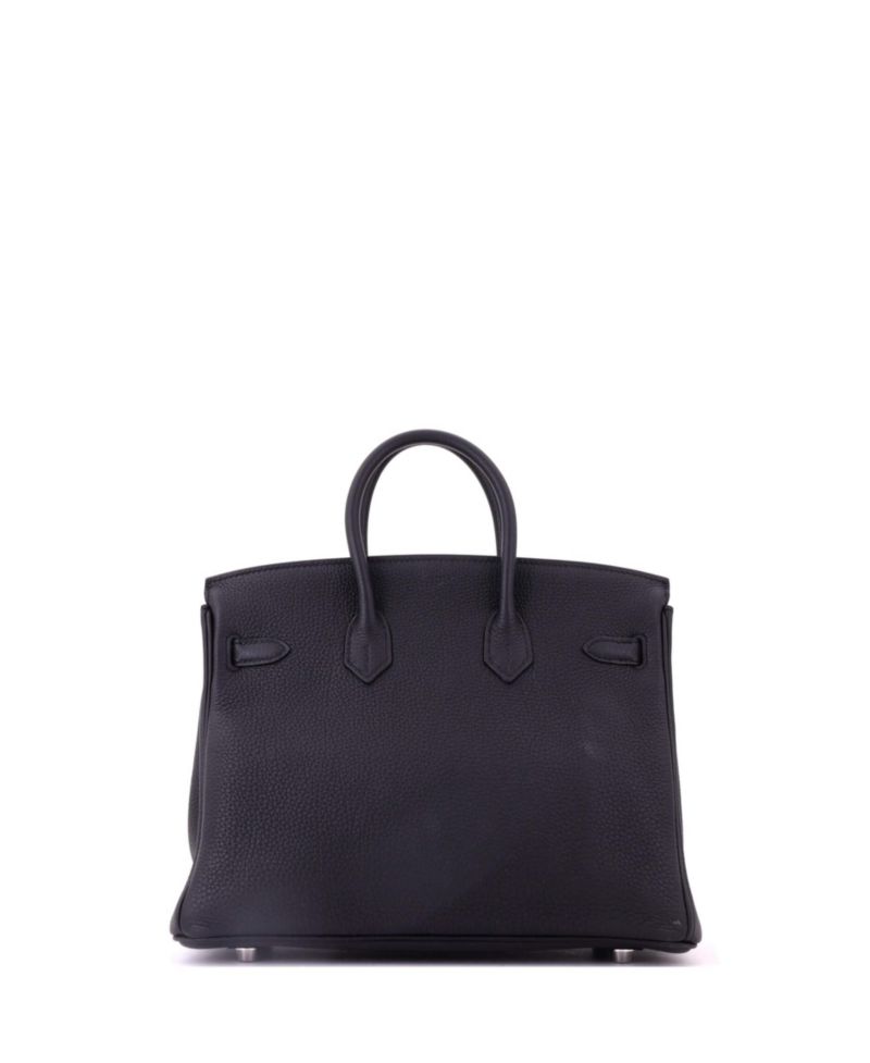 Birkin 25 Handbag Black Togo with Palladium Hardware