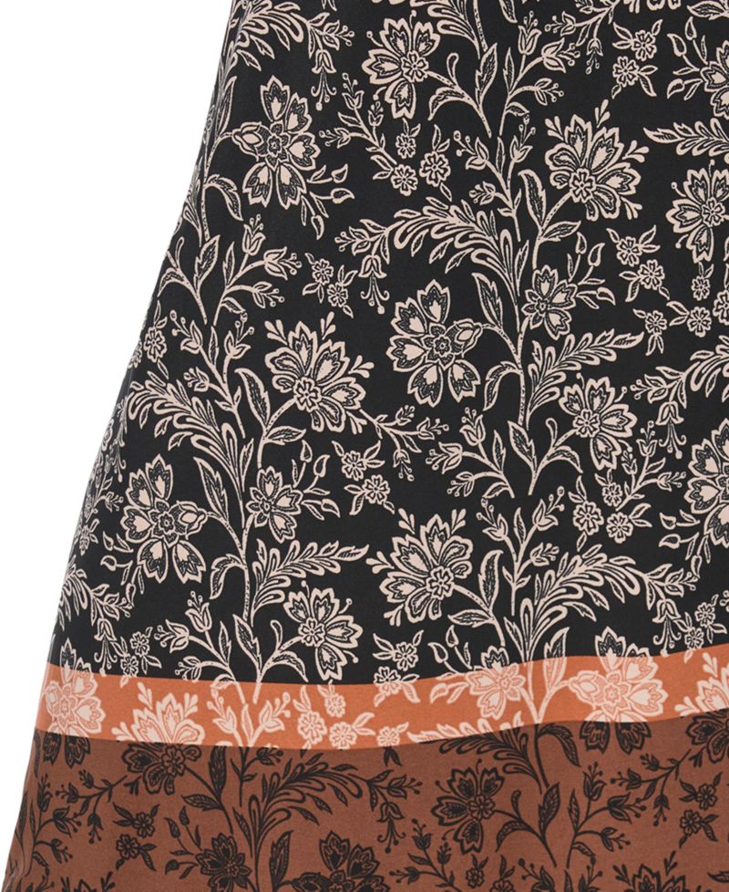 Women's Floral Maxi Elastic-Waist Skirt