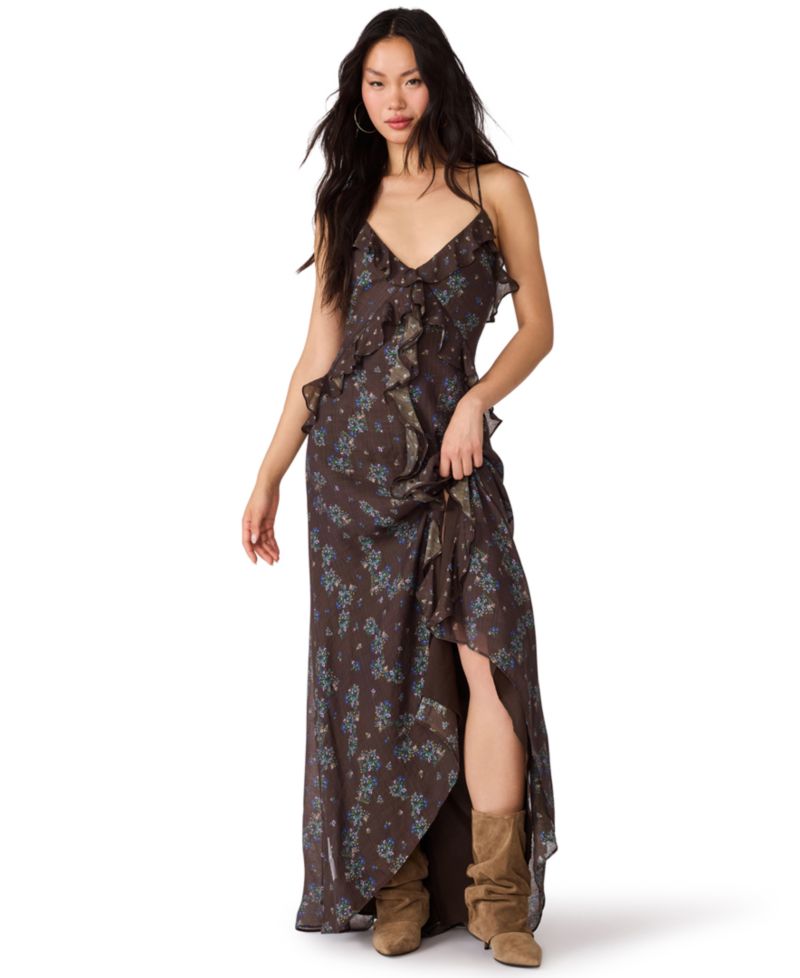 Women's Roselyn Floral Ruffle High-Low Dress