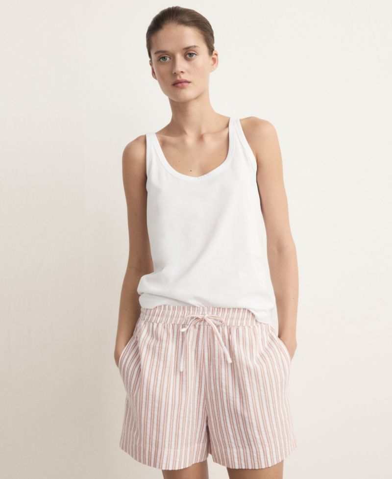 Women's Two-Piece Cotton Striped Pajamas