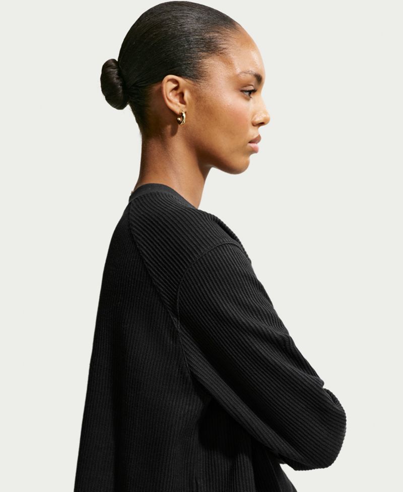 Women's Sportswear Chill Waffle Oversized Long-Sleeve Henley Top