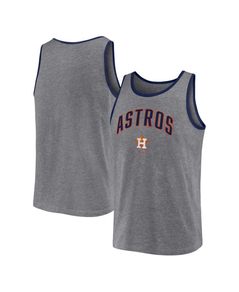 Men's Heather Gray Houston Astros Primary Tank Top