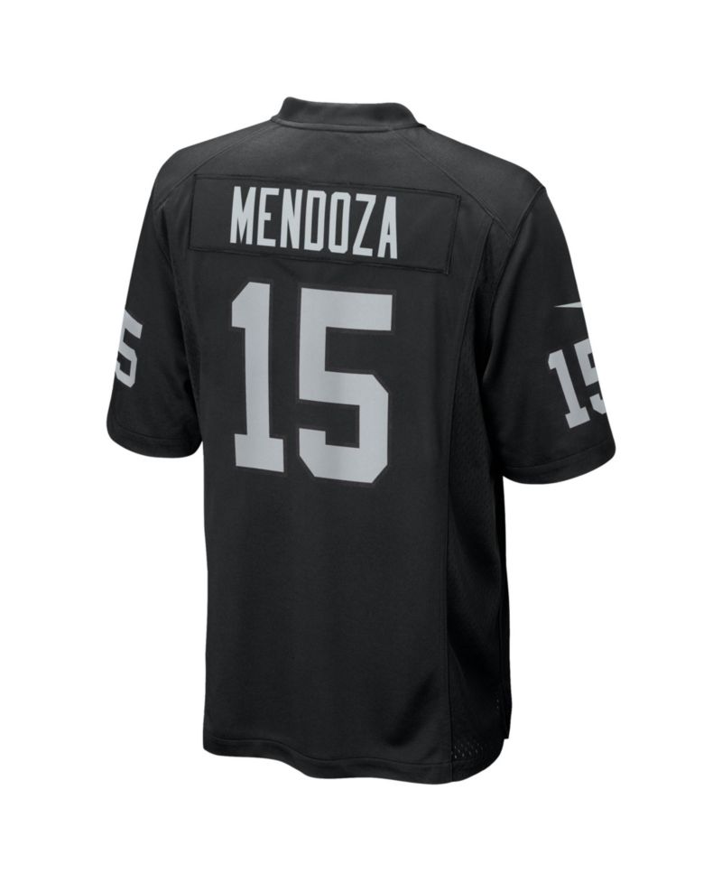 Men's Black Las Vegas Raiders Fernando Mendoza 2026 NFL Draft First Round Pick No. 1 Team Game Jersey