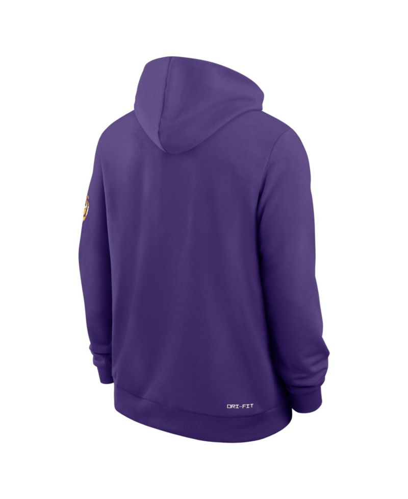 Men's Purple LSU Tigers 2026 Sideline Standard Issue Dri-FIT Hoodie