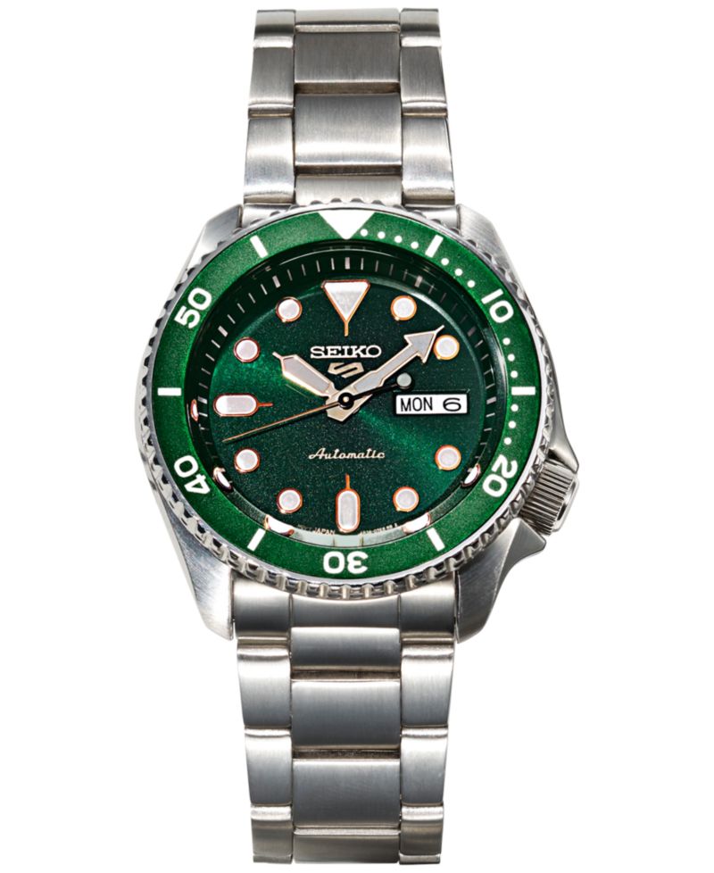 Men's Automatic 5 Sport Stainless Steel Bracelet Watch 42.5mm