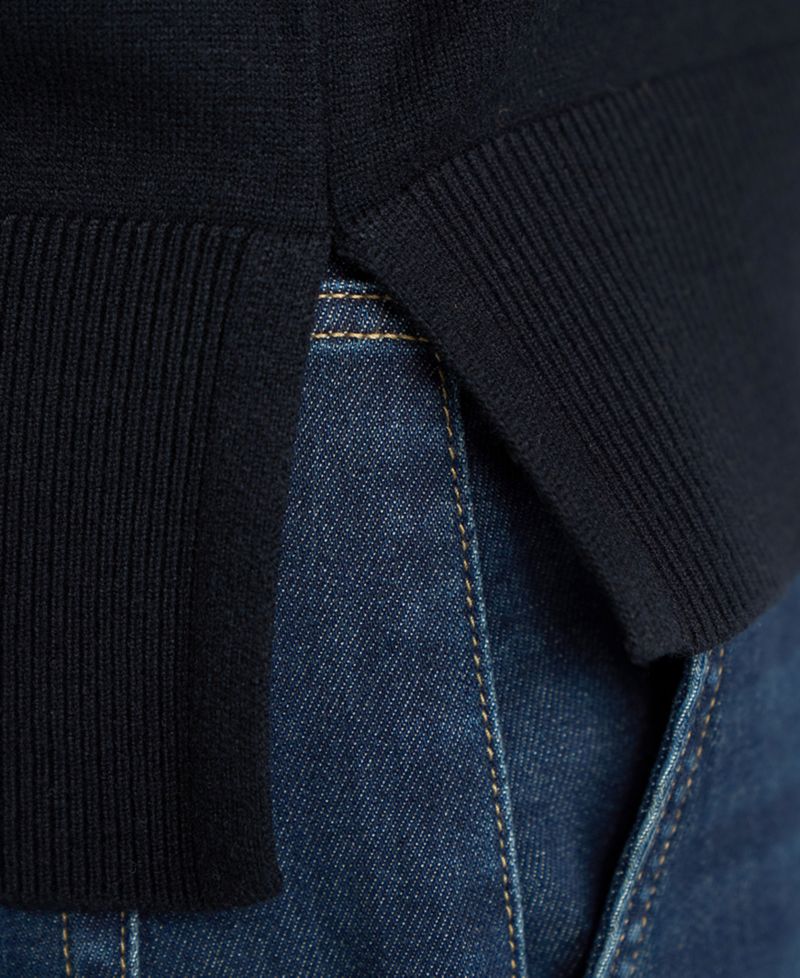 Petite Short-Sleeve V-Neck Dolman Pullover Sweater