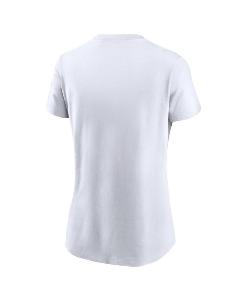 Women's White Miami Dolphins Primary Logo T-Shirt