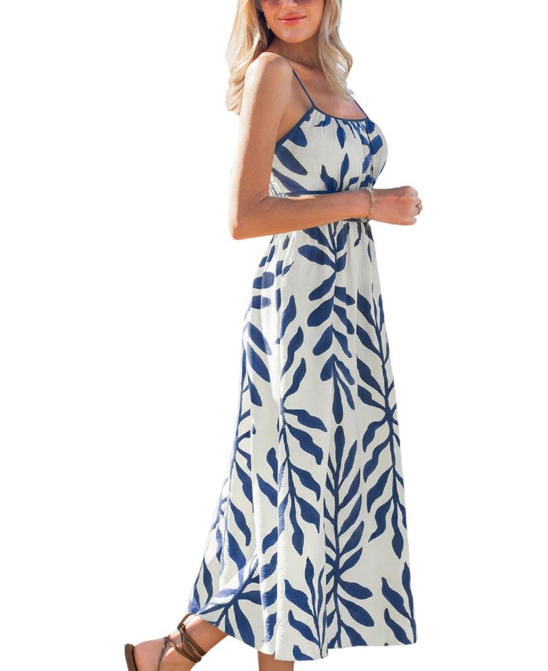 Women's Soft Sunshine Tropical Midi Beach Dress