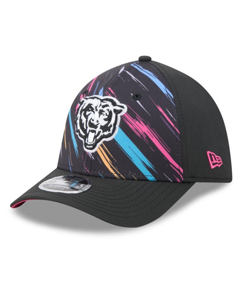 Men's Black Chicago Bears 2026 NFL Cruical Catch 39THIRTY M-Crown Stretch Hat