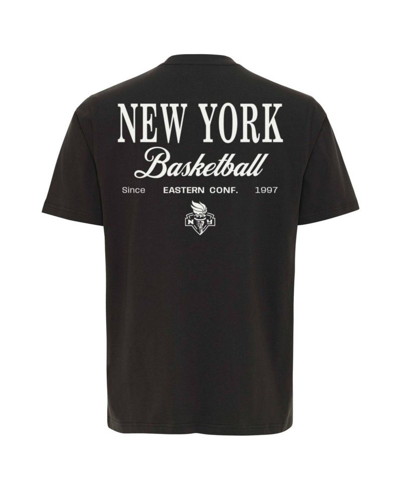 Men's and Women's Anthracite New York Liberty Athletic Club Collection Duke Relaxed Fit Premium T-Shirt
