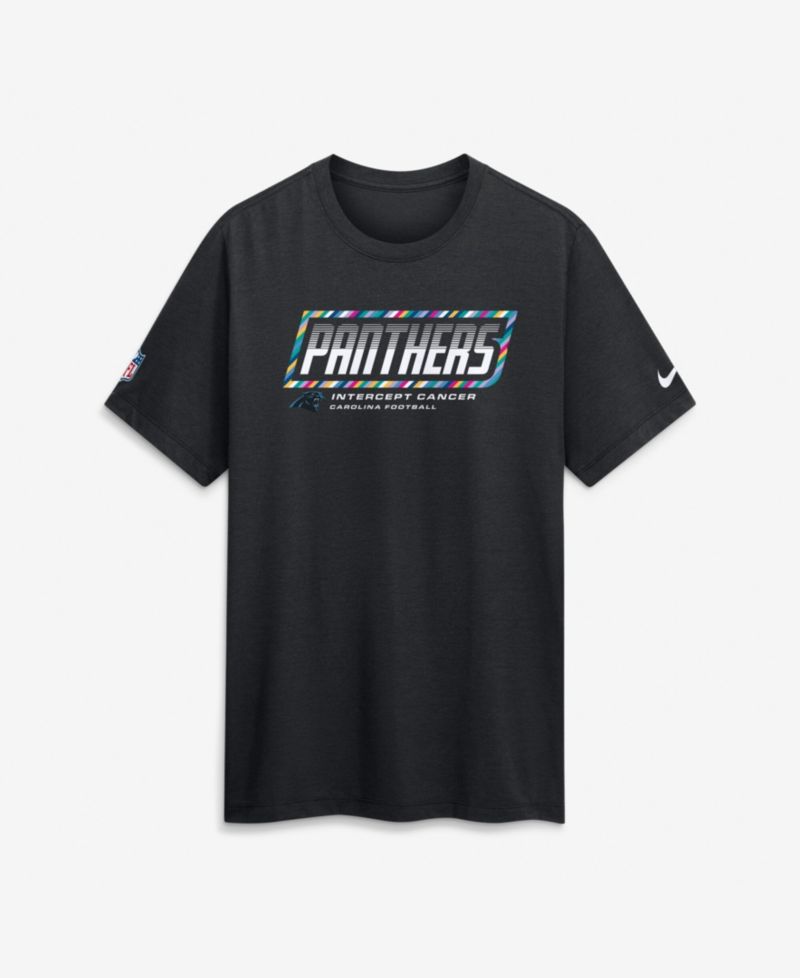Men's Black Carolina Panthers 2026 NFL Cruical Catch Sideline Dri-Fit T-Shirt