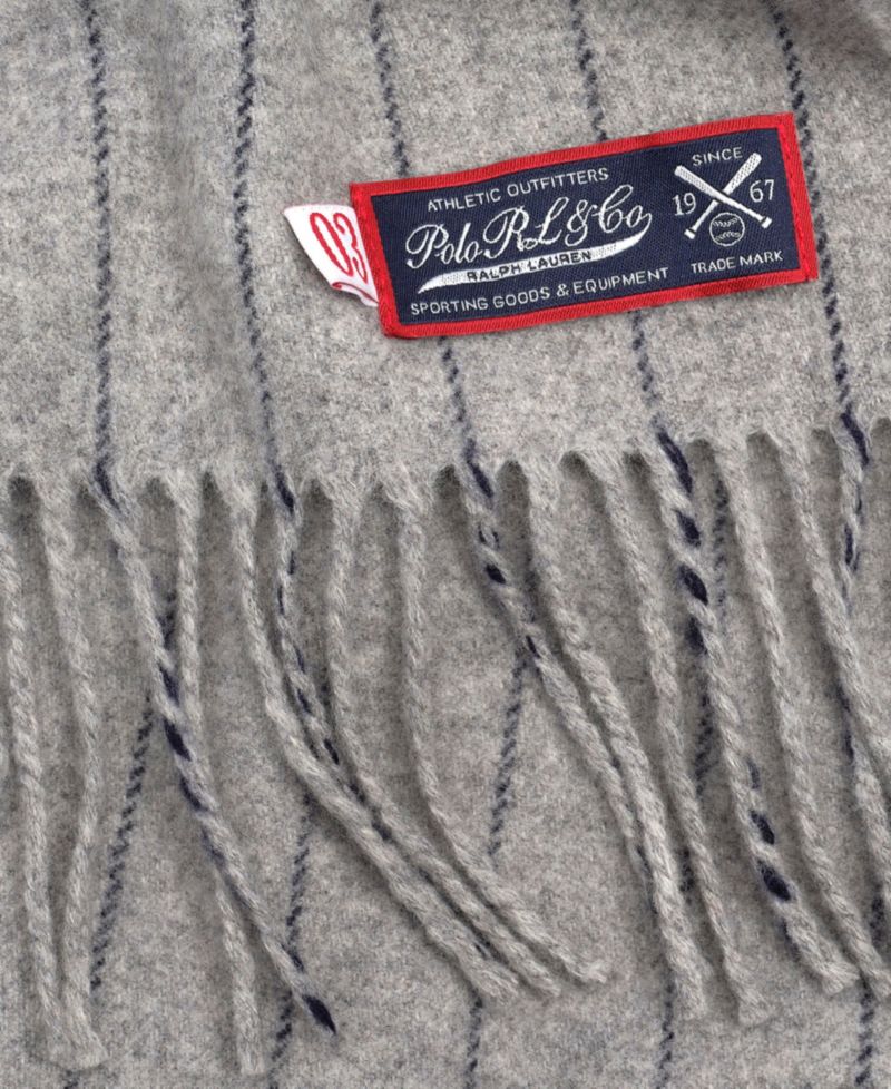 Men's Classic Pinstripe Scarf