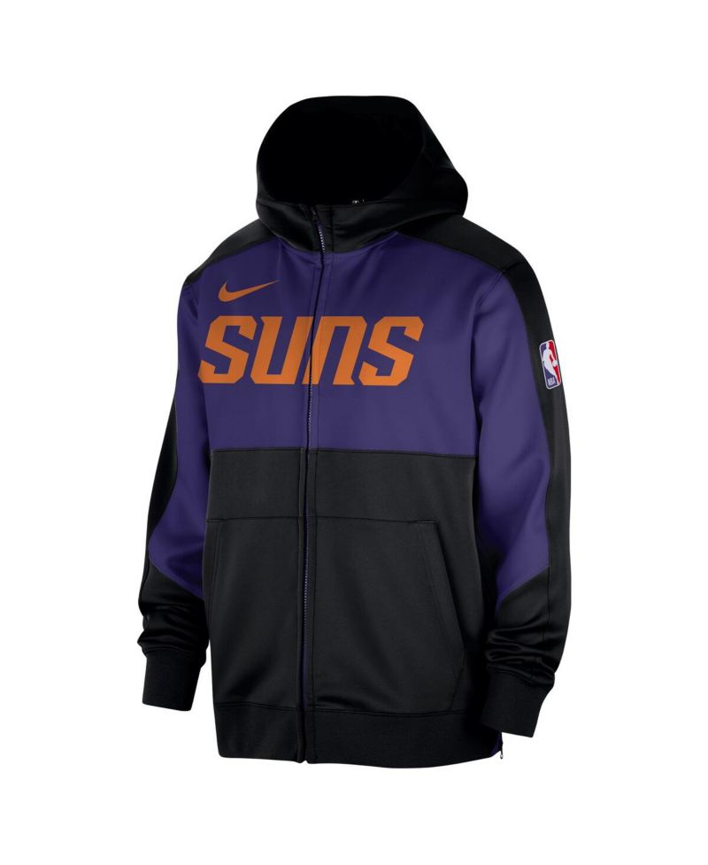 Men's Black Phoenix Suns Authentic On-Court Showtime Performance Full-Zip Hoodie