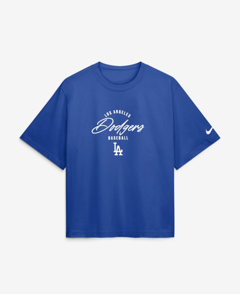 Women's Enrique Hernández Royal Los Angeles Dodgers Premium Essentials Boxy Name & Number T-Shirt