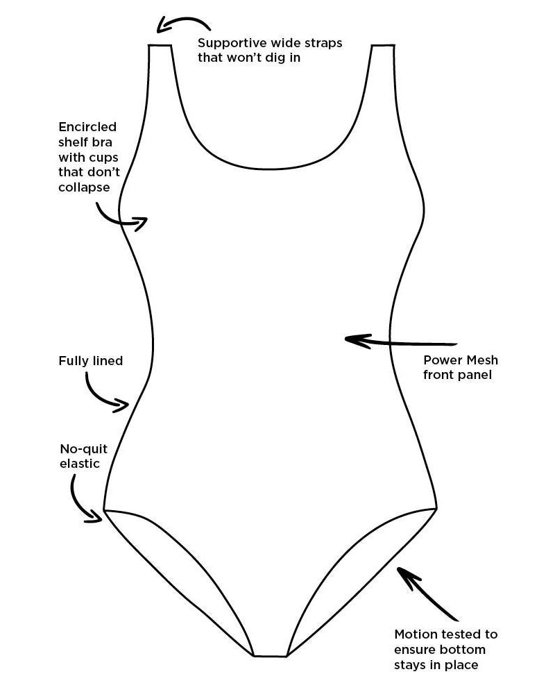 Women's Chlorine Resistant Tank One Piece Swimsuit
