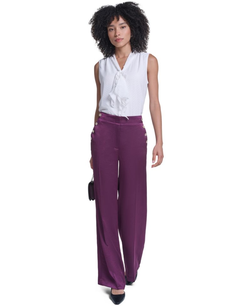 Women's High-Waisted Wide-Leg Pants