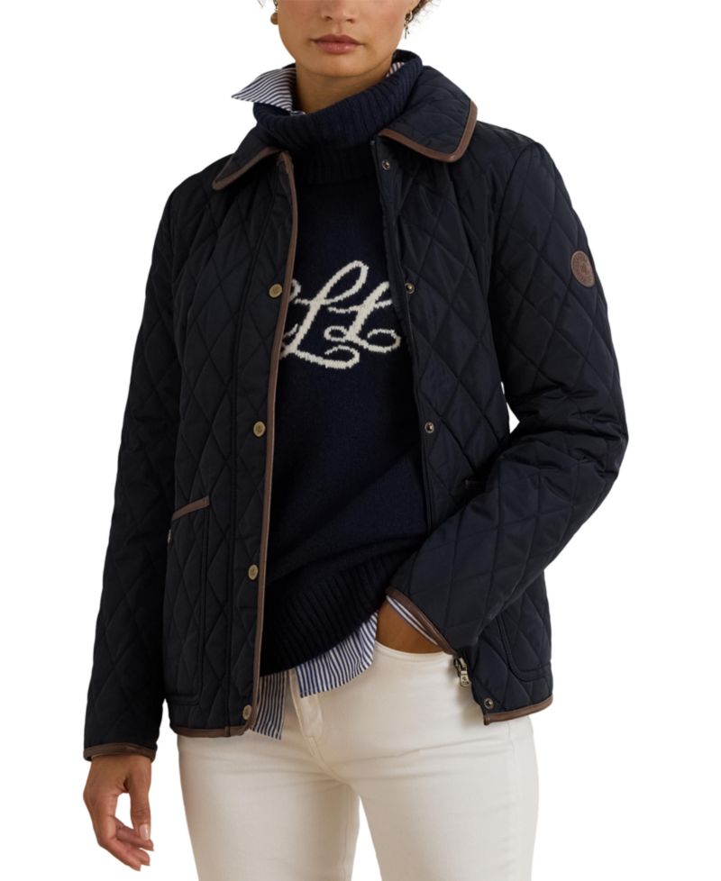 Women's Quilted Velboa-Lined Coat