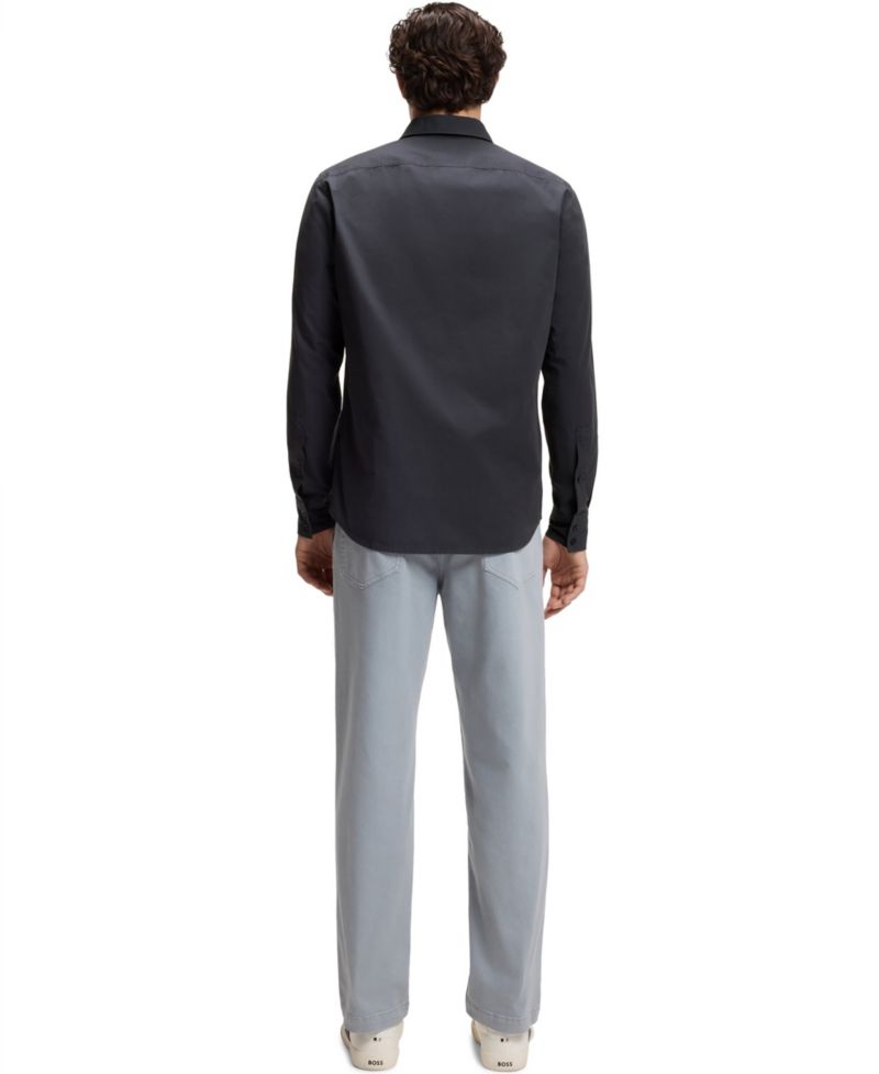 Men's Cotton Poplin Regular-Fit Dress Shirt
