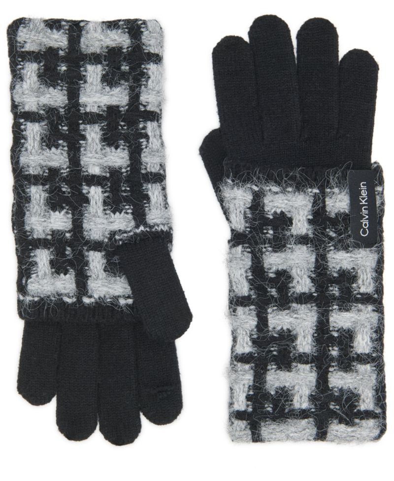 Women's Grid Knit Gloves