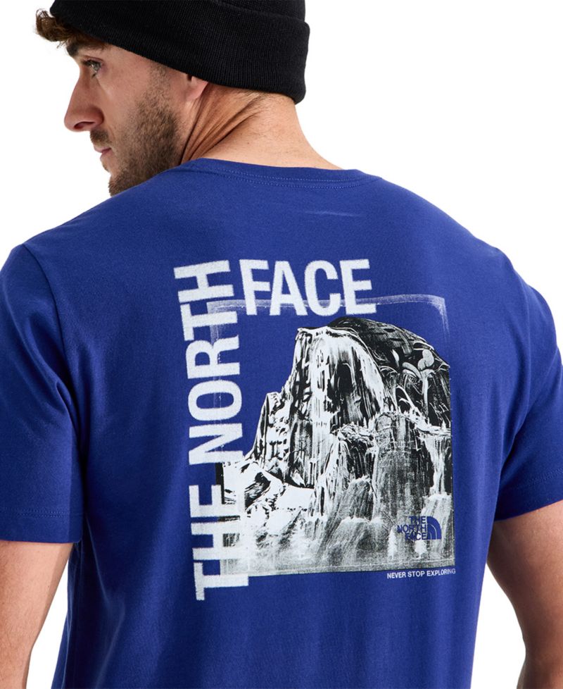 Men's Half Dome Photo Regular-Fit Graphic T-Shirt