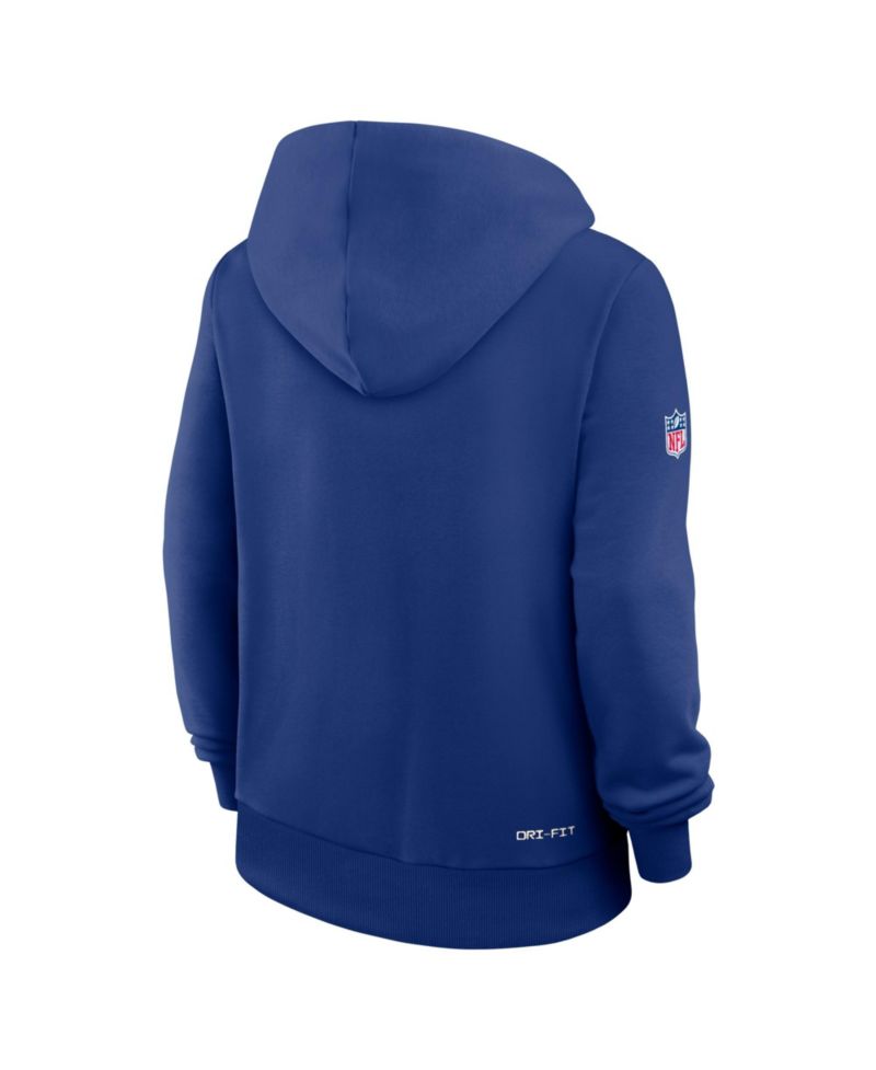 Women's Royal New York Giants Sideline Standard Issue Dri-FIT Hoodie