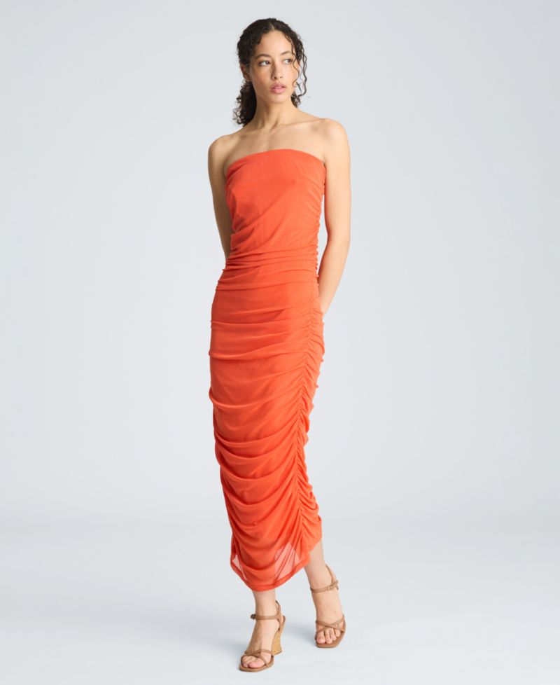 Women's Strapless Midi Dress