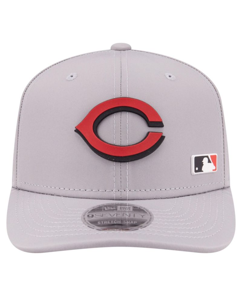 Men's Gray Cincinnati Reds Laser Perforated 9SEVENTY Adjustable Hat