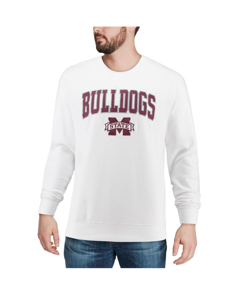 Men's Mississippi State Bulldogs Arch and Logo Crew Neck Sweatshirt