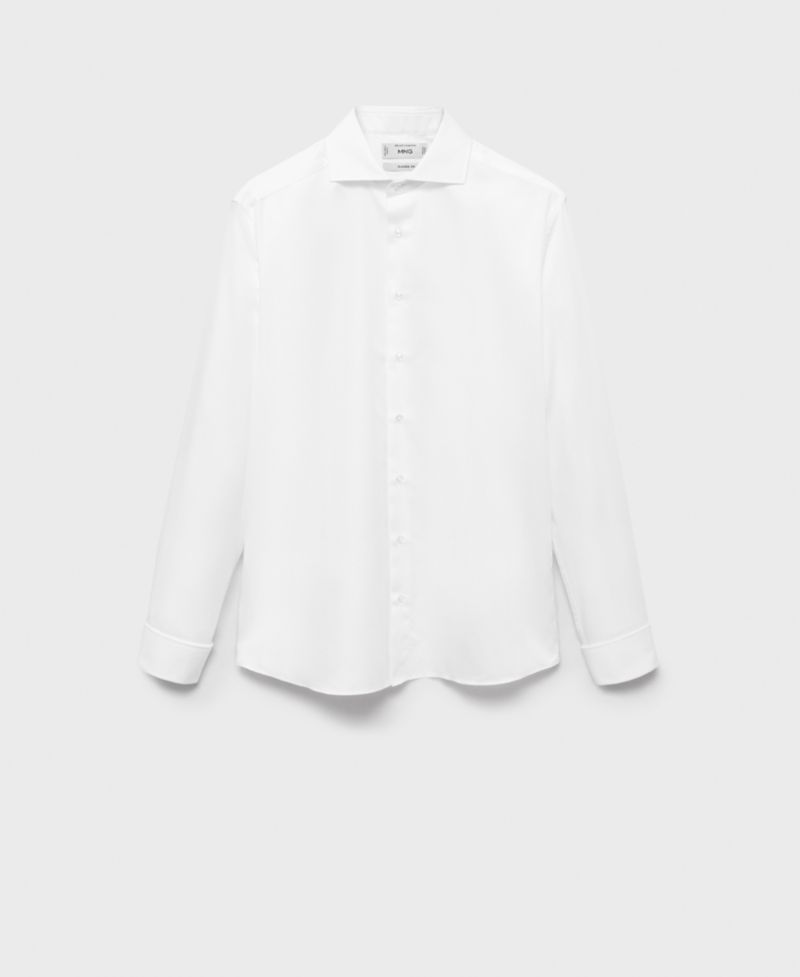 Men's Cotton Slim-Fit Dress Shirt