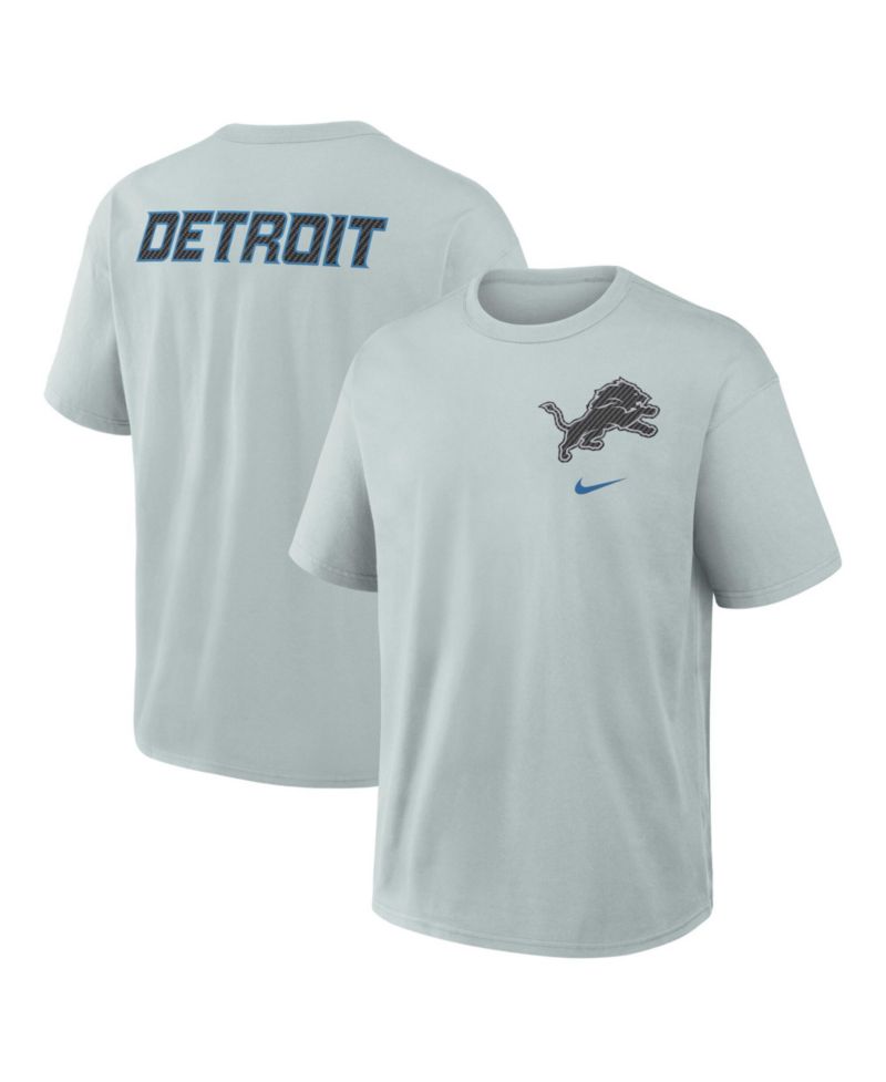 Men's Silver Detroit Lions 2026 Rivalries Collection Max90 T-Shirt