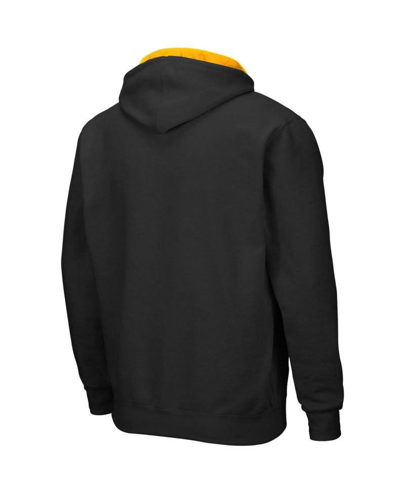 Men's Black Southern Miss Golden Eagles Arch and Logo 3.0 Full-Zip Hoodie