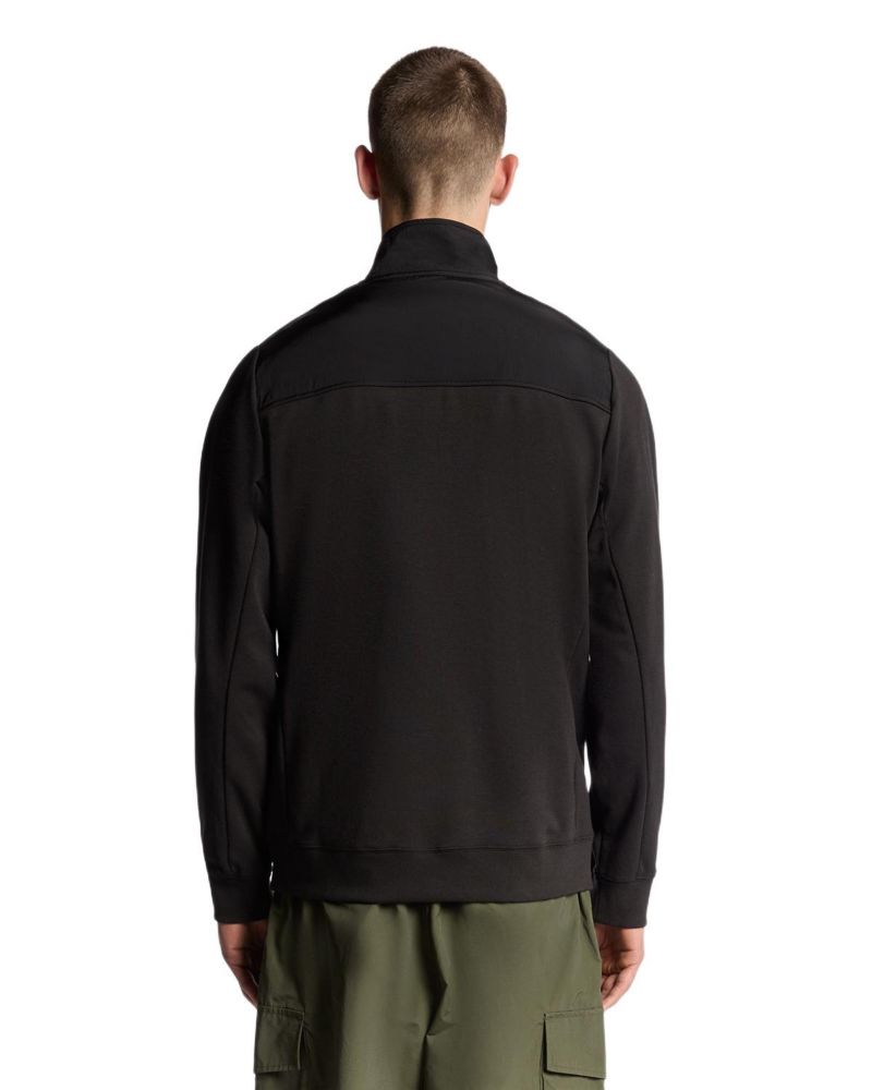 Men's Panelled Hybrid Quarter Zip Sweatshirt