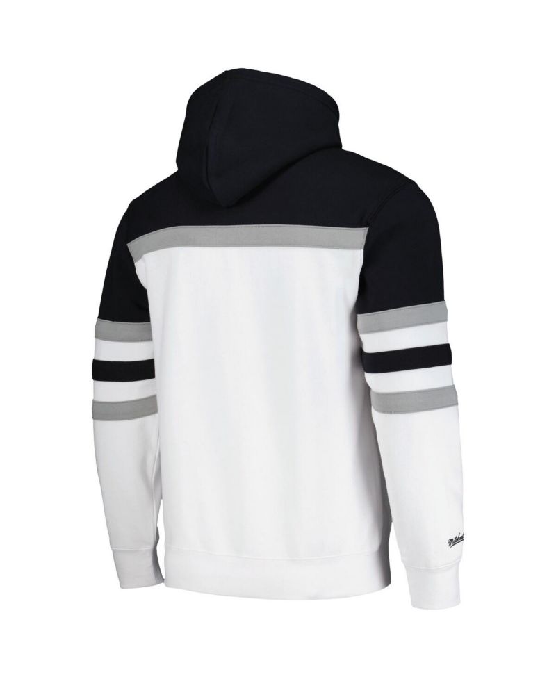 Men's White, Black Los Angeles Kings Head Coach Pullover Hoodie