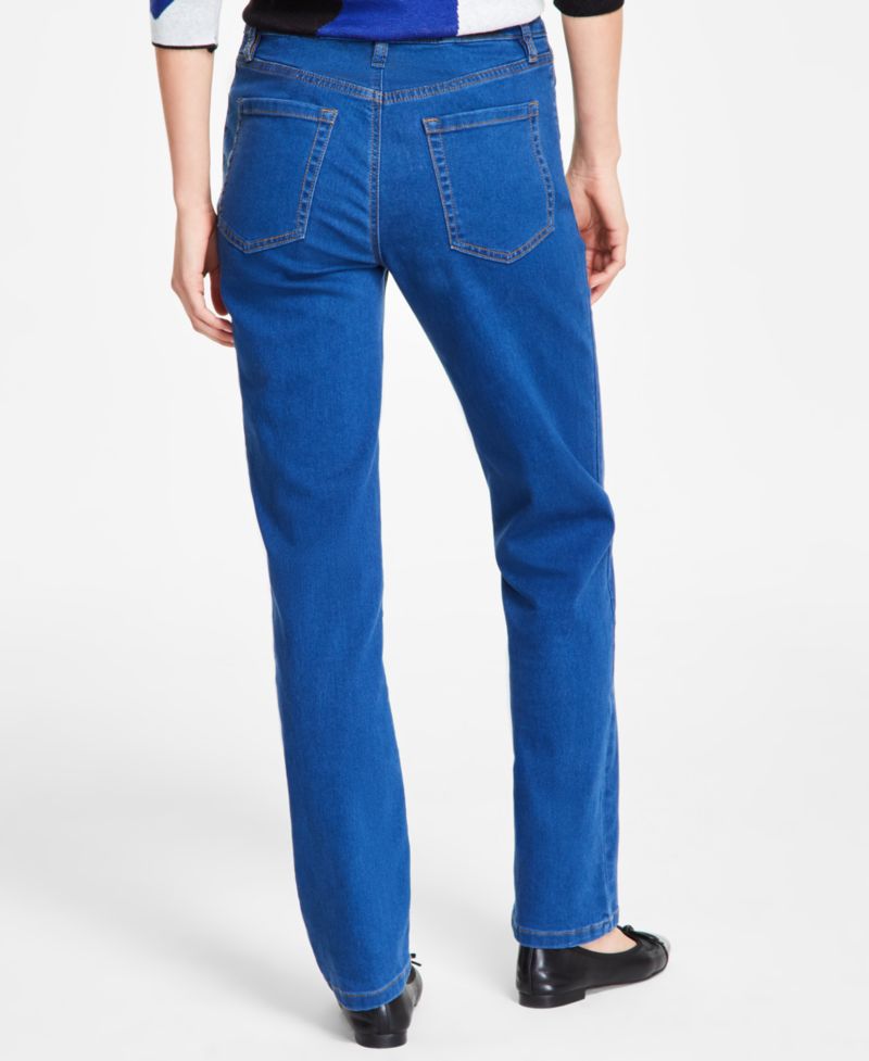 Women's Lexington Mid Rise Straight Leg Denim Jeans