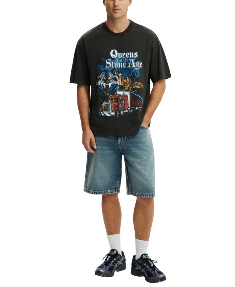 Men's Everyday Fit Music Graphic Modern-Fit T-Shirt