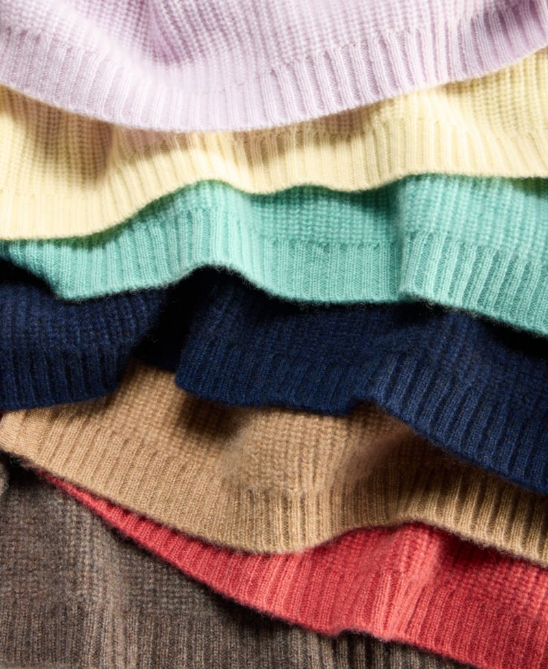 Women's 100% Cashmere Quarter-Zip Sweater