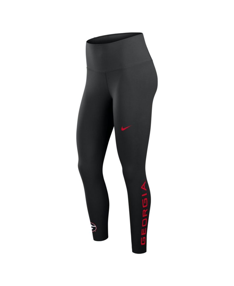 Women's Black Georgia Bulldogs Zenvy High Rise Dri-FIT 7/8 Leggings