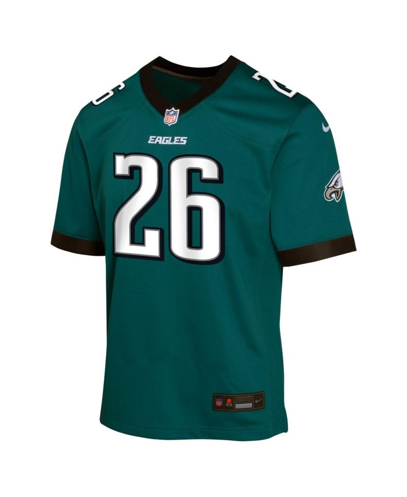 Big Boys and Girls Saquon Barkley Midnight Green Philadelphia Eagles Team Player Game Jersey