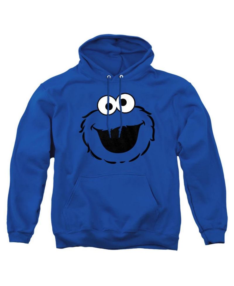 Men's Cookie Monster Full-Face Graphic Pull-Over Hoodie