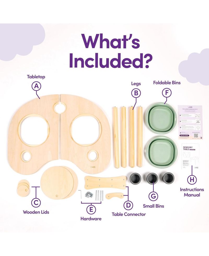 Montessori-Inspired Convertible Activity Table, Ages 2+
