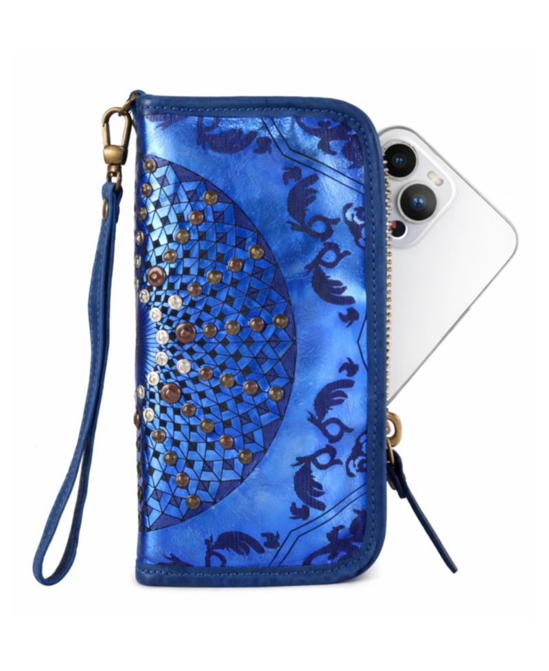 Mola Leather Clutch