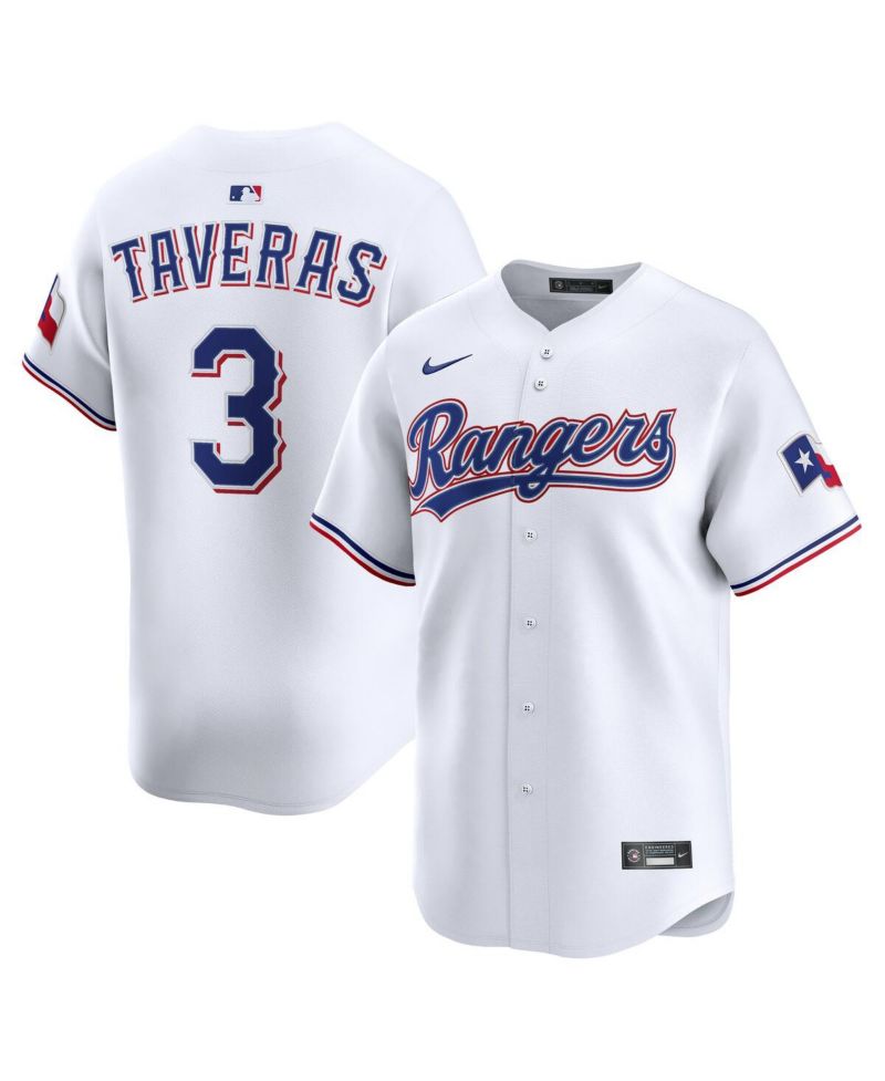 Men's Leody Taveras White Texas Rangers Alternate Limited Player Jersey