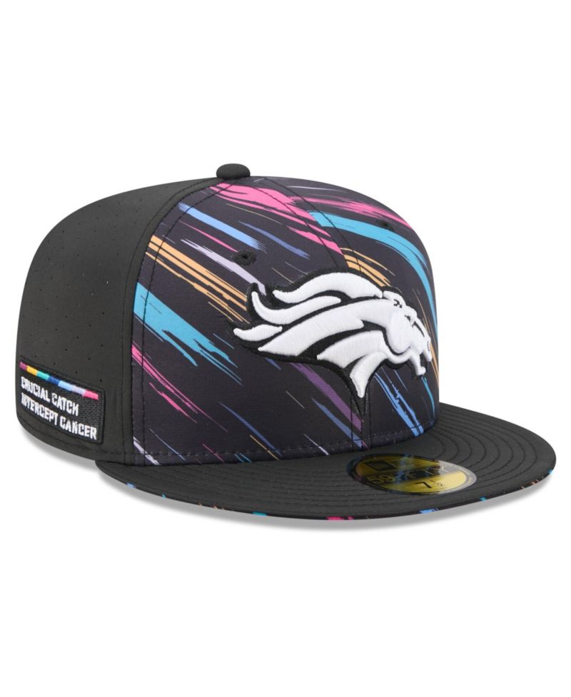 Men's Black Denver Broncos 2026 NFL Cruical Catch 59FIFTY Fitted Hat