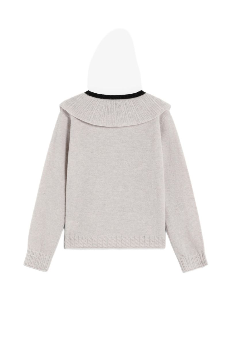 Big Girls Collar Tricot