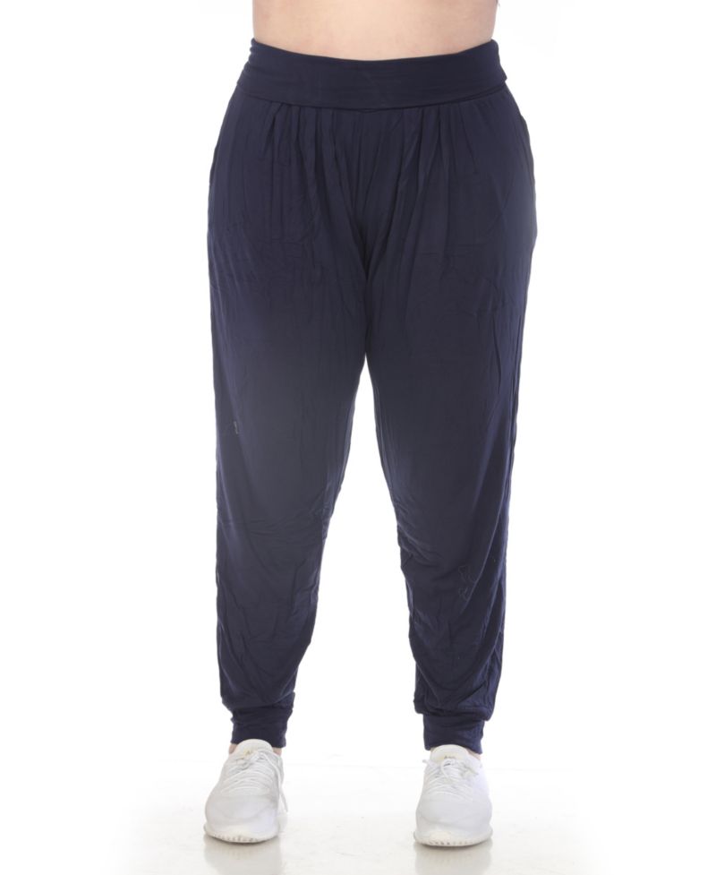 Plus Size High-Waist Pleated Lounge Pants