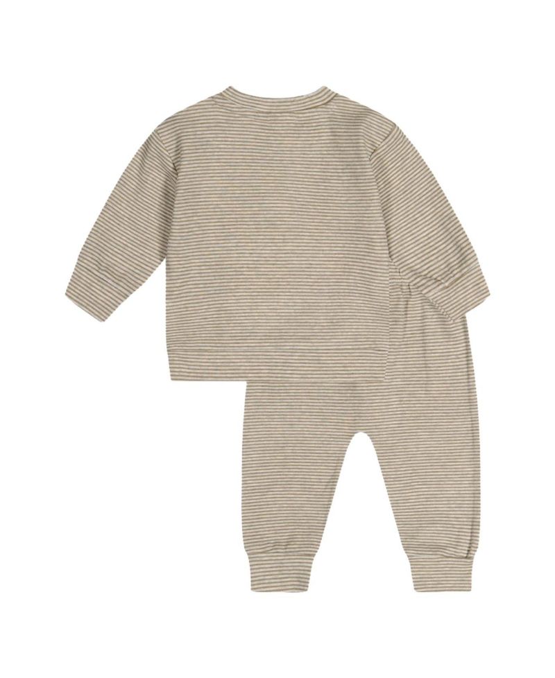 Baby Boy ( 3M to 24M ) Cotton Pants and Top Set Stripes